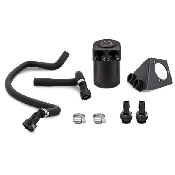 Mishimoto - Mishimoto 2020+ Chevrolet Corvette C8 Baffled Oil Catch Can Kit (PCV Side) - Black - MMBCC-C8-20P