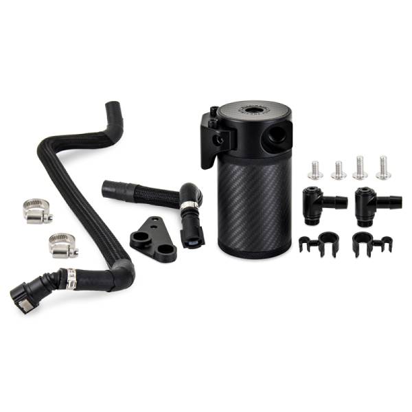 Mishimoto - Mishimoto 2020+ Chevrolet Corvette C8 Baffled Oil Catch Can Kit (PCV Side) - Carbon Fiber - MMBCC-C8-20PCF