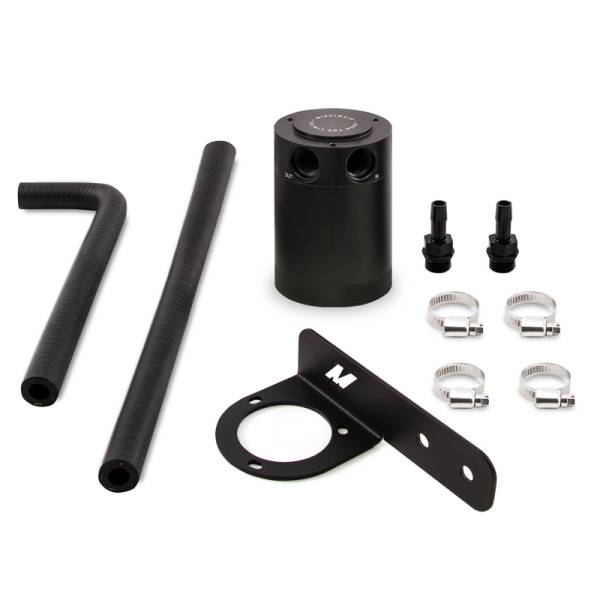 Mishimoto - Mishimoto 2016+ Honda Civic 1.5L Turbo Baffled Oil Catch Can Kit - Black (PCV Side) - MMBCC-CIV-16PBE