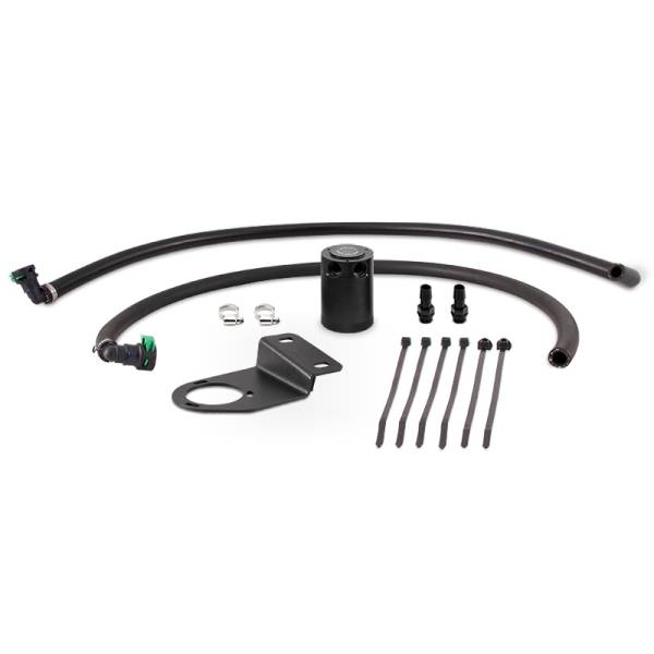 Mishimoto - Mishimoto 19+ Ford Ranger Baffled Oil Catch Can Kit - Black - MMBCC-RGR-19PBE