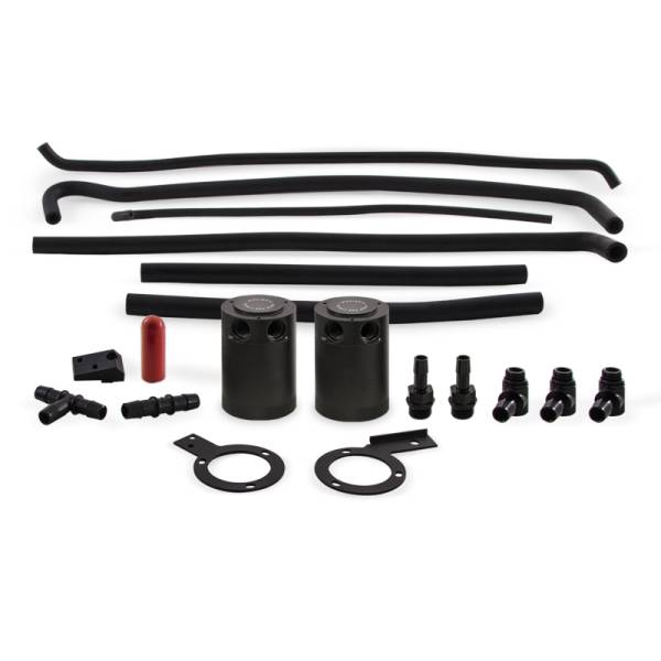 Mishimoto - Mishimoto 08-14 Subaru STI Baffled Oil Catch Can Kit - Black - MMBCC-STI-08SBE