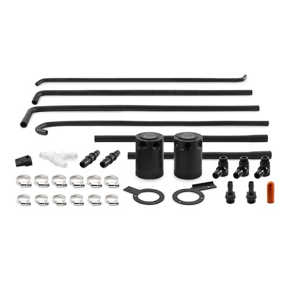 Mishimoto - Mishimoto 08-14 Subaru WRX Baffled Oil Catch Can Kit - Black - MMBCC-WRX-08SBE