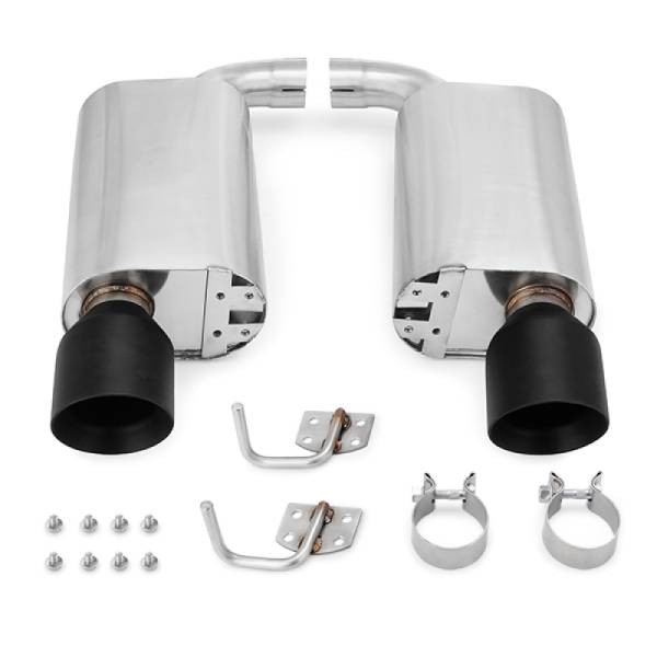 Mishimoto - Mishimoto 2015+ Ford Mustang GT Street Axleback Exhaust w/ BlackTips - MMEXH-MUS8-15ASBK