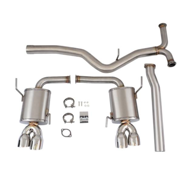 Mishimoto - Mishimoto 2015 Subaru WRX 3in Stainless Steel Cat-Back Exhaust - MMEXH-WRX-15