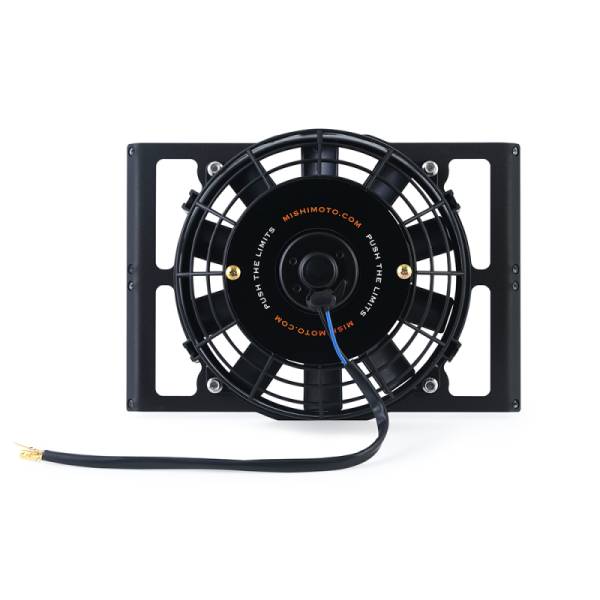 Mishimoto - Mishimoto Universal 10in. Heavy-Duty Oil Cooler Fan Shroud - Micro Wrinkle Black - MMFS-HDOC-10