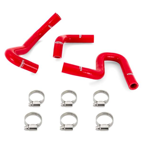 Mishimoto - Mishimoto 96-02 4Runner 3.4L Silicone Heater Hose Kit (w/o Rear Heater) Red - MMHOSE-4RUN34-96HHRD