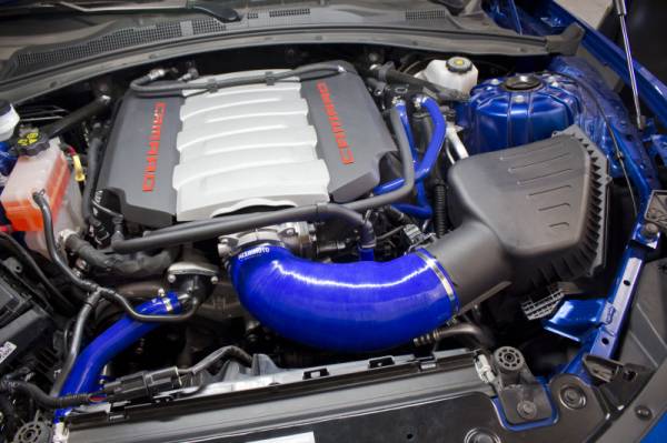 Mishimoto - Mishimoto 2016+ Chevrolet Camaro SS Silicone Induction Hose - Blue - MMHOSE-CAM8-16IHBL