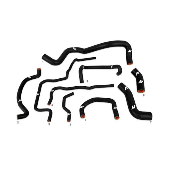 Mishimoto - Mishimoto 99-05 Volkswagen Golf 1.8T Black Silicone Hose Kit - MMHOSE-GLF-99BK