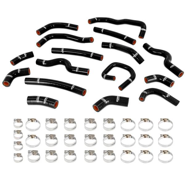 Mishimoto - Mishimoto 98-07 Land Cruiser 4.5L I6 Silicone Radiator Hose Kit - Black - MMHOSE-LCR-99HHBK