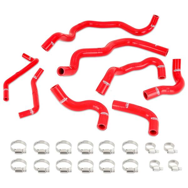 Mishimoto - Mishimoto 2016+ Infiniti Q50/Q60 3.0T Ancillary Coolant Hose Kit - Red - MMHOSE-Q50-16ANCRD