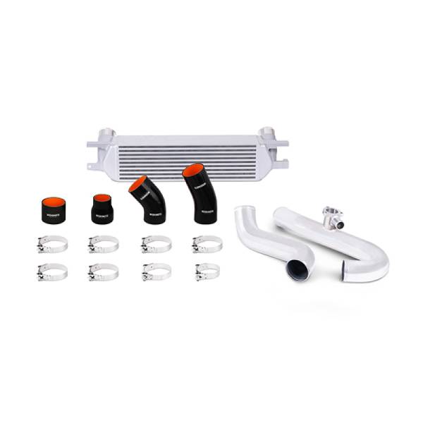 Mishimoto - Mishimoto 2015 Ford Mustang EcoBoost Performance Intercooler Kit - Silver Core Polished Pipes - MMINT-MUS4-15KPSL