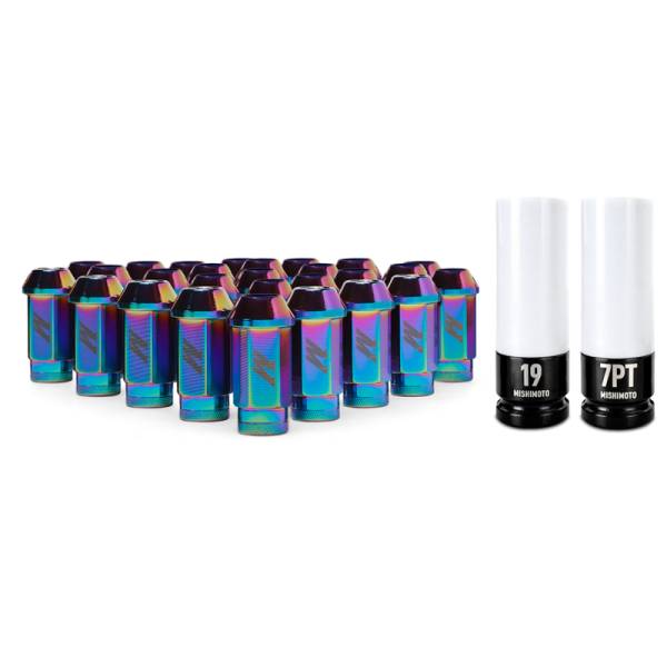 Mishimoto - Mishimoto Aluminum Locking Lug Nuts M12x1.5 27pc Set Neo Chrome - MMLG-15-27LNC