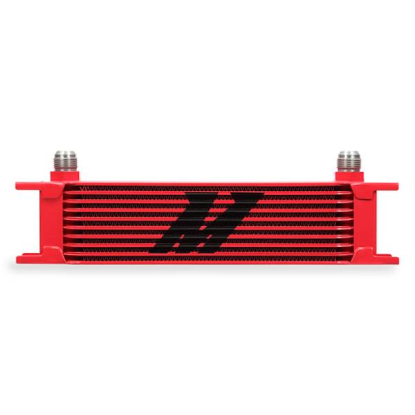 Mishimoto - Mishimoto Universal 10 Row Oil Cooler - Red - MMOC-10RD