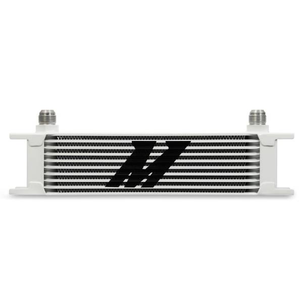 Mishimoto - Mishimoto Universal 10 Row Oil Cooler - White - MMOC-10WT