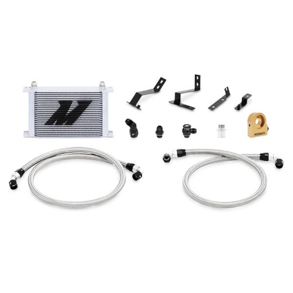 Mishimoto - Mishimoto 2016+ Chevy Camaro Oil Cooler Kit w/ Thermostat - Silver - MMOC-CAM8-16TSL