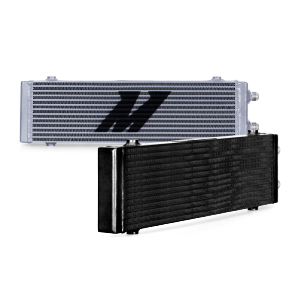 Mishimoto - Mishimoto Universal Large Bar and Plate Dual Pass Black Oil Cooler - MMOC-DP-LBK