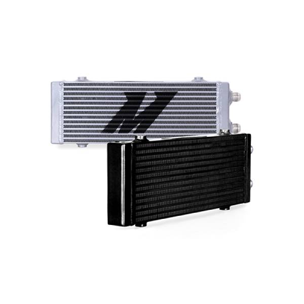 Mishimoto - Mishimoto Universal Medium Bar and Plate Dual Pass Black Oil Cooler - MMOC-DP-MBK