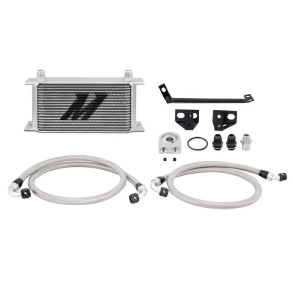 Mishimoto - Mishimoto 15 Ford Mustang EcoBoost Non-Thermostatic Oil Cooler Kit - Silver - MMOC-MUS4-15