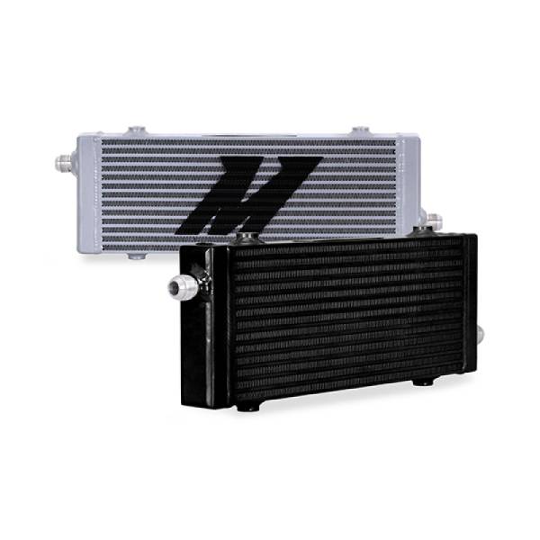 Mishimoto - Mishimoto Universal Medium Bar and Plate Cross Flow Black Oil Cooler - MMOC-SP-MBK