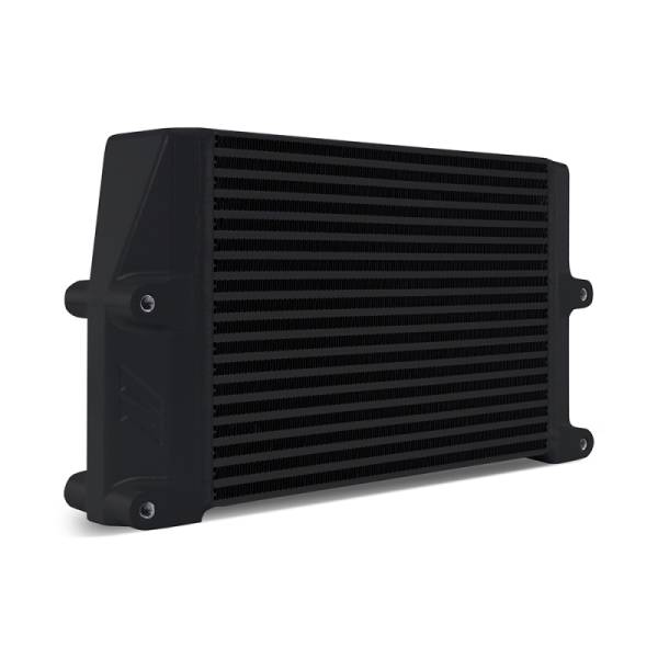 Mishimoto - Mishimoto Heavy-Duty Oil Cooler - 10in. Same-Side Outlets - Black - MMOC-SSO-10BK