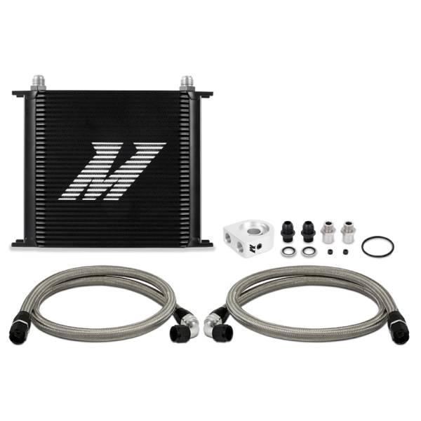 Mishimoto - Mishimoto Universal Oil Cooler Kit 34-Row Black - MMOC-U34BK