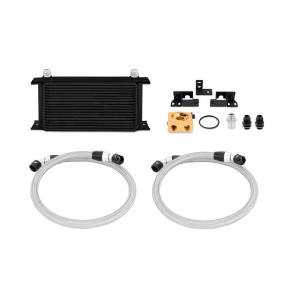 Mishimoto - Mishimoto 2007-2011 Jeep Wrangler JK Oil Cooler Kit Thermostatic Black - MMOC-WRA-07TBK