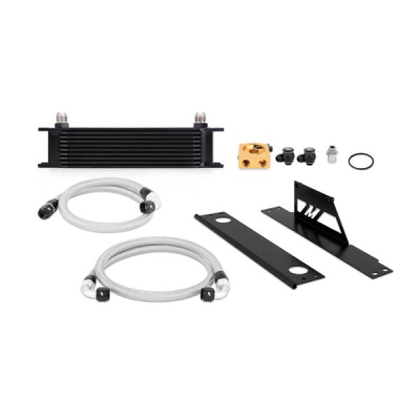 Mishimoto - Mishimoto 02-05 Subaru WRX/STi Thermostatic Oil Cooler Kit - Black - MMOC-WRX-01TBK