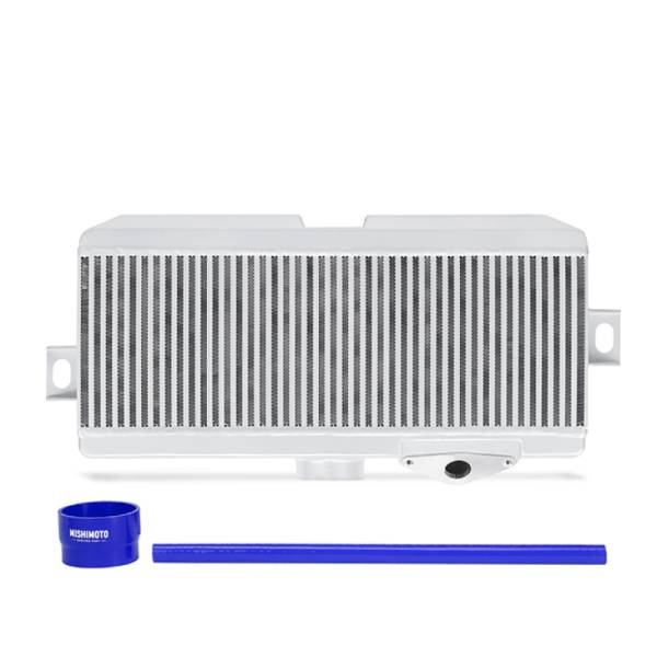 Mishimoto - Mishimoto Subaru 08-15 WRX STi Top-Mount Intercooler Kit - Powder Coated Silver & Blue Hoses - MMTMIC-STI-08SLBL