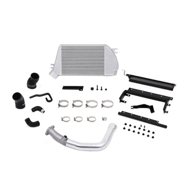 Mishimoto - Mishimoto 2015 Subaru WRX Top-Mount Intercooler Kit - Powder Coated Silver & Polished Pipes - MMTMIC-WRX-15PSL