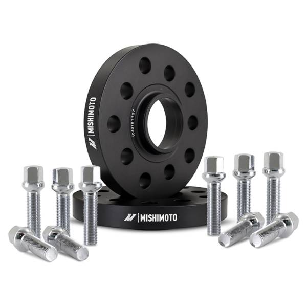 Mishimoto - Mishimoto Wheel Spacers - 5x112 - 57.1 - 15 - M14 - Black - MMWS-009-150BK