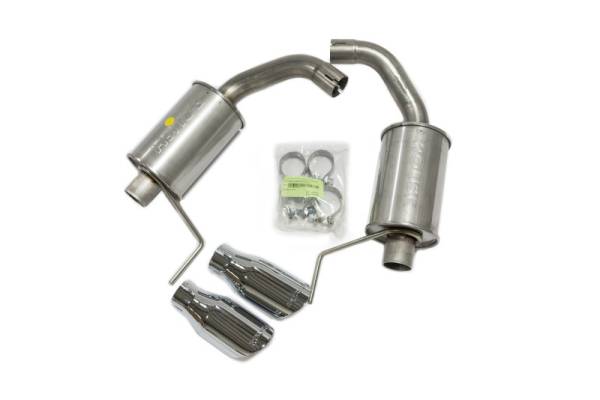 Roush - Roush 2015-2024 Ford Mustang 3.7L/2.3L V6/I4 Exhaust Kit w/ Round Tips - 421837