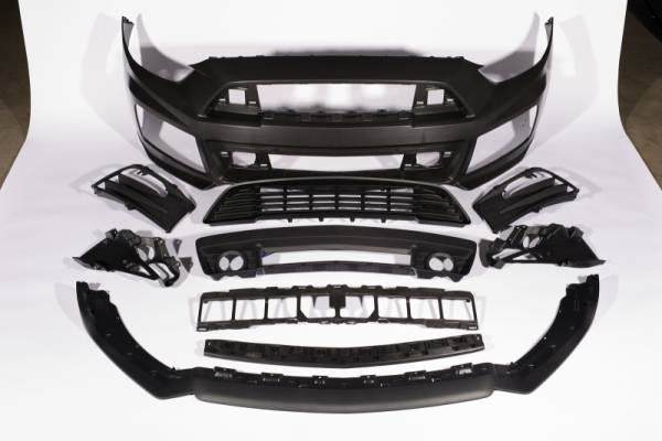 Roush - Roush 2015-2017 Ford Mustang Complete Unpainted Front Fascia Kit (w/o Collision Detection & ACC) - 421843