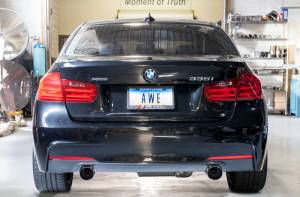 AWE Tuning - AWE Tuning BMW F3X 335i/435i Touring Edition Axle-Back Exhaust - Chrome Silver Tips (102mm) - 3010-32026 - Image 5