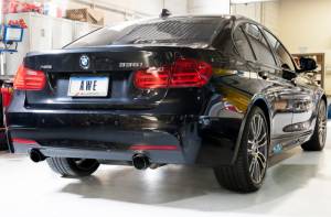 AWE Tuning - AWE Tuning BMW F3X 335i/435i Touring Edition Axle-Back Exhaust - Diamond Black Tips (102mm) - 3010-33030 - Image 5