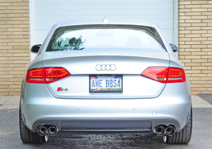 AWE Tuning - AWE Tuning Audi B8 / B8.5 S4 3.0T Touring Edition Exhaust - Chrome Silver Tips (90mm) - 3010-42018 - Image 3