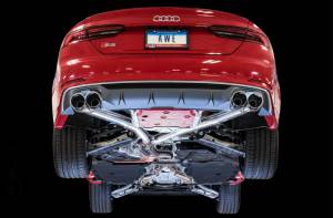 AWE Tuning - AWE Tuning Audi B9 S5 Coupe 3.0T Track Edition Exhaust - Diamond Black Tips (90mm) - 3010-43056 - Image 4