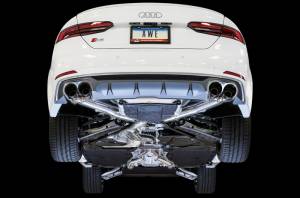 AWE Tuning - AWE Tuning Audi B9 S5 Sportback Track Edition Exhaust - Non-Resonated (Black 102mm Tips) - 3010-43062 - Image 7