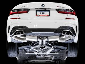 AWE Tuning - AWE Tuning 2019+ BMW M340i (G20) Non-Resonated Touring Edition Exhaust (Use OE Tips) - 3015-11058 - Image 4