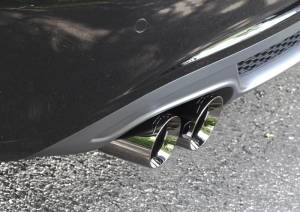 AWE Tuning - AWE Tuning Audi B8 A4 Touring Edition Exhaust - Single Side Polished Silver Tips - 3015-22010 - Image 2