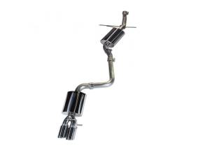 AWE Tuning Audi B8 A5 2.0T Touring Edition Single Outlet Exhaust - Polished Silver Tips - 3015-22012