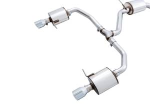 AWE Tuning - AWE Tuning 18-21 Volkswagen Jetta GLI Mk7 Touring Exhaust - Chrome Silver Tips (Fits High-Flow DP) - 3015-22070 - Image 3