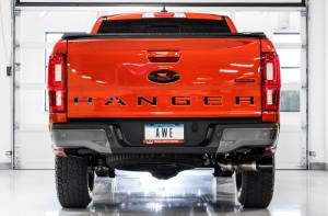 AWE Tuning - AWE Tuning 2019+ Ford Ranger 0FG Performance Exhaust System w/Diamond Black Tips & Rock Guard - 3015-23064 - Image 5