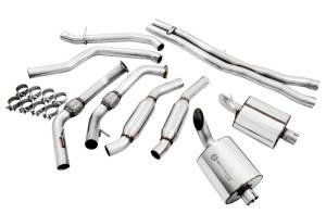 AWE Tuning - AWE Tuning Audi B9 SQ5 Resonated Touring Edition Cat-Back Exhaust - No Tips (Turn Downs) - 3015-31016 - Image 3