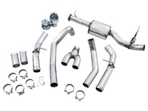 AWE Tuning - AWE Tuning 19-21 RAM 1500 5.7L (w/Cutouts) 0FG Dual Rear Exit Cat-Back Exhaust - Chrome Silver Tips - 3015-32005 - Image 4