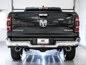 AWE Tuning - AWE Tuning 19-21 RAM 1500 5.7L (w/Cutouts) 0FG Dual Rear Exit Cat-Back Exhaust - Chrome Silver Tips - 3015-32005 - Image 7