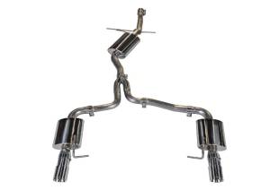 AWE Tuning Audi B8 A4 Touring Edition Exhaust - Dual Outlet Polished Silver Tips - 3015-32030