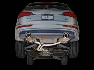 AWE Tuning - AWE Tuning Audi 8R Q5 3.0T Touring Edition Exhaust Dual Outlet Chrome Silver Tips - 3015-32050 - Image 2