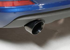 AWE Tuning - AWE Tuning Audi 8V A3 Touring Edition Exhaust - Dual Outlet Diamond Black 90 mm Tips - 3015-32058 - Image 3