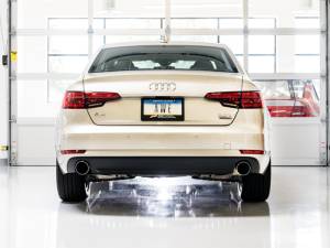 AWE Tuning - AWE Tuning Audi B9 A4 Touring Edition Exhaust Dual Outlet - Chrome Silver Tips (Includes DP) - 3015-32078 - Image 8