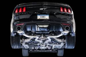 AWE Tuning - AWE Tuning S550 Mustang GT Cat-back Exhaust - Touring Edition (Chrome Silver Tips) - 3015-32084 - Image 3